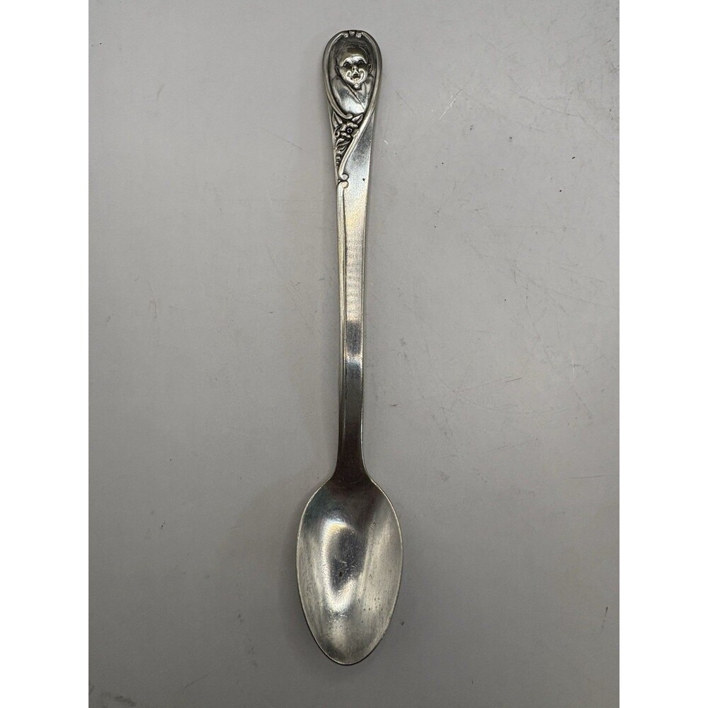Winthrop Silver Plate Baby Spoon Gerber Silverware 5-1/2" Long Vintage Antique